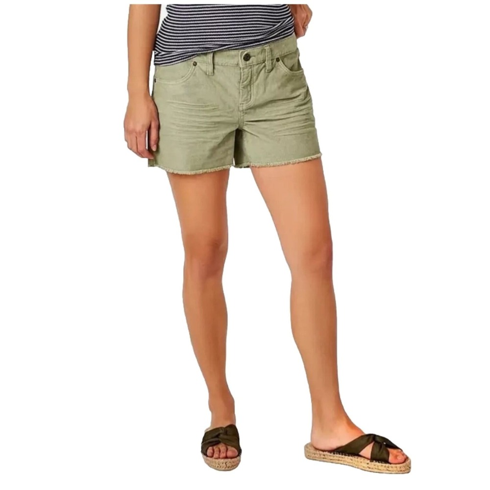 CARVE DESIGNS Oahu Shorts, Sage Green Corduroy Cutoffs Sz 4 Organic Cotton